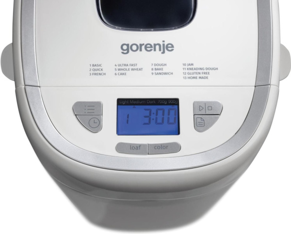Хлебопечь Gorenje BM900WS 550Вт белый