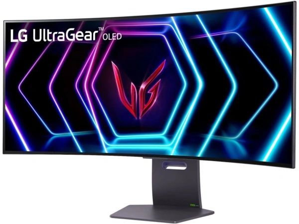 Монитор LG 39" UltraGear 39GS95QE-B черный OLED LED 21:9 HDMI M/M матовая HAS Piv 275cd 178гр/178гр 3440x1440 240Hz G-Sync FreeSync Premium Pro DP 2K USB 10.4кг