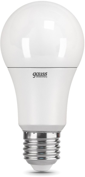 Лампа светодиодная Gauss Elementary 12Вт цок.:E27 груша 220B 4100K св.свеч.бел.нейт. A60 (упак.:10шт) (23222)