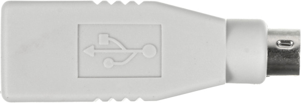 Переходник Ningbo MD6M USB013A PS/2 (m) USB A(f) серый