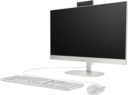 Моноблок HP ProOne 240 G10 23.8" Full HD i5 1335U (1.3) 8Gb SSD512Gb UHDG Free DOS GbitEth WiFi BT 90W клавиатура мышь Cam белый 1920x1080