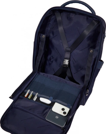 Рюкзак мужской Piquadro Nevet CA6489W132/BLU темно-синий ткань/натур.кожа