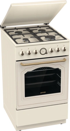 Плита Газовая Gorenje GGI5BCLI бежевый (металлическая крышка) реш.чугун