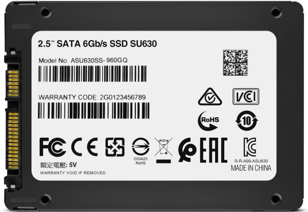 Накопитель SSD A-Data SATA III 960Gb ASU630SS-960GQ-R Ultimate SU630 2.5"