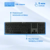 Клавиатура + мышь Оклик 300M клав:серый мышь:серый/черный USB беспроводная slim (1488402)