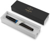 Ручка перьев. Parker IM Vibrant Rings F315 (2172858) Marine Blue PVD F сталь нержавеющая подар.кор.