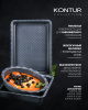 Форма для выпечки Polaris Kontur 2323S квадр. 23x23см сталь черный (015444)