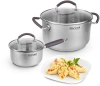 Ковш Rondell Akzent RDS-1386 1.3л. d=16см (с крышкой) стальной