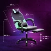 Кресло игровое Оклик Cooldown черный/зеленый сиденье черный/зеленый искусст.кожа/сетка с подголов. к