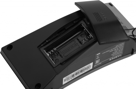 Радиобудильник Harper HCLK-1006 черный LED подсв:зеленая часы:цифровые AM/FM