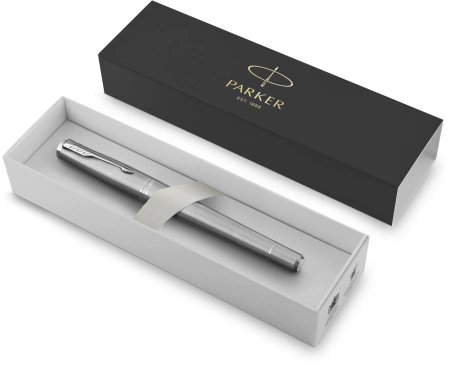 Ручка перьев. Parker Urban Core F200 (1931605) Metro Metallic CT M ст.нерж. подар.кор.