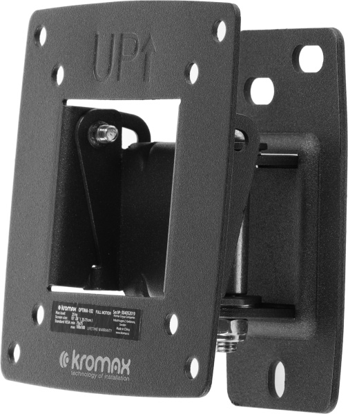 Кронштейн для телевизора Kromax OPTIMA-102 черный 10"-28" макс.25кг настенный поворот и наклон