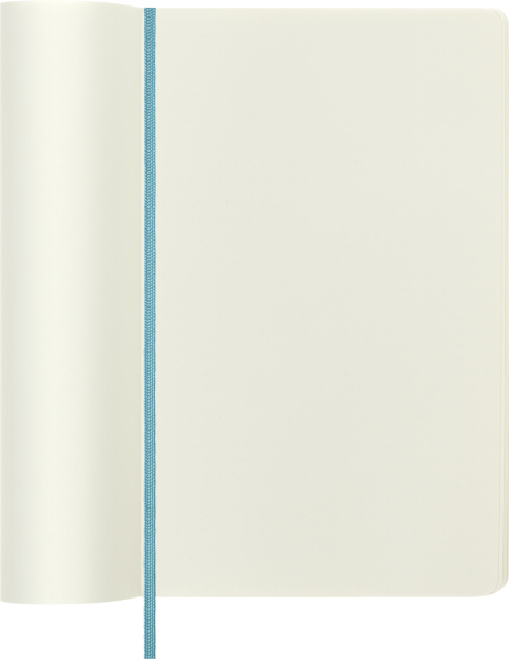 Блокнот Moleskine CLASSIC SOFT QP618B35 Large 130х210мм 192стр. нелинованный мягкая обложка голубой