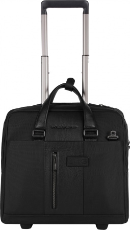Сумка дорожная Piquadro BRIEF2 (BV4729BR2/N) 40x36x16см 24л. 2.468кг. нейлон/натур.кожа черный