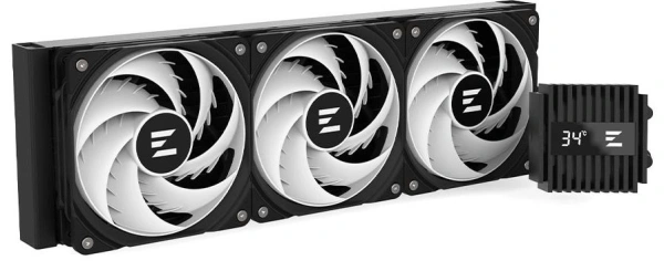 Система водяного охлаждения Zalman Alpha2 A36 ARGB Soc-AM5/AM4/1151/1200/2066/2011/1700 черный 4-pin 29.7dB Al LCD 350W Ret (ALPHA2 A36 BLACK)