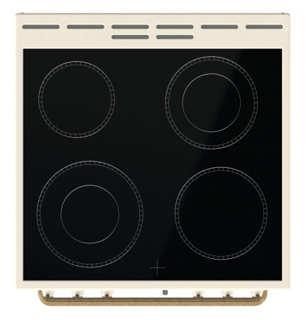Плита Электрическая Gorenje GECS6B70CLI бежевый стеклокерамика (без крышки)