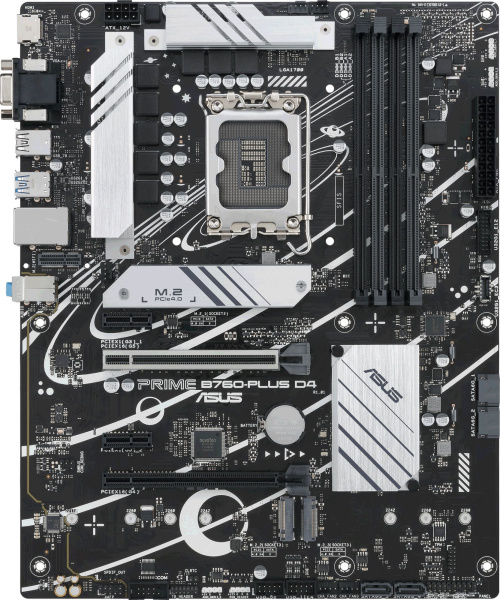 Материнская плата Asus PRIME B760-PLUS D4 Soc-1700 Intel B760 4xDDR4 ATX AC`97 8ch(7.1) 2.5Gg RAID+VGA+HDMI+DP