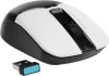Мышь A4Tech Fstyler FB12 белый/черный оптическая (1200dpi) беспроводная BT/Radio USB (3but)