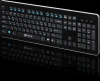 Клавиатура Оклик 870S черный USB беспроводная slim Multimedia