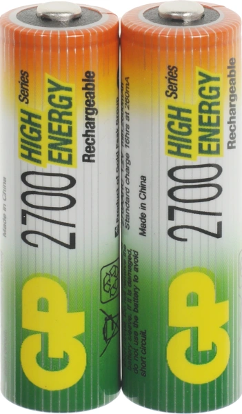 Аккумулятор GP 270AAHC AA NiMH 2700mAh (2шт)