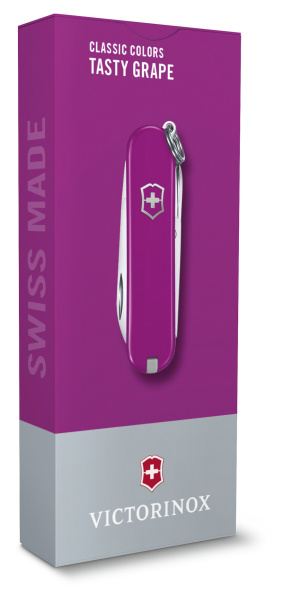 Нож перочинный Victorinox Classic Tasty Grape (0.6223.52G) 58мм 7функц. карт.коробка