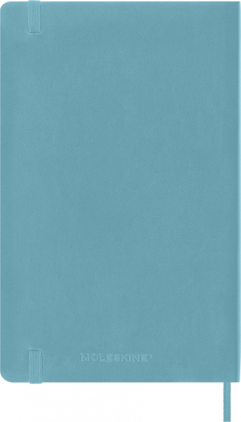 Блокнот Moleskine CLASSIC SOFT QP618B35 Large 130х210мм 192стр. нелинованный мягкая обложка голубой