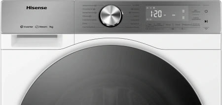 Стиральная машина Hisense WF5S7041BW3 класс: A загр.фронтальная макс.:7кг белый инвертер