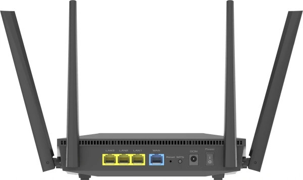 Роутер беспроводной Asus RT-AX52 AX1800 10/100/1000BASE-TX черный