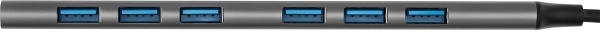 Разветвитель USB-C+ USB-A Digma DHUB-7USB-AC-3.0 7порт. черный