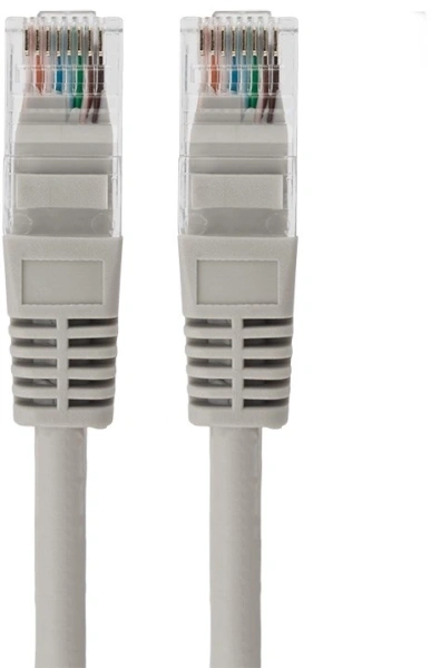 Патч-корд Rexant 18-8002 UTP RJ-45 вил.-вилка RJ-45 кат.5E 1м серый LSZH