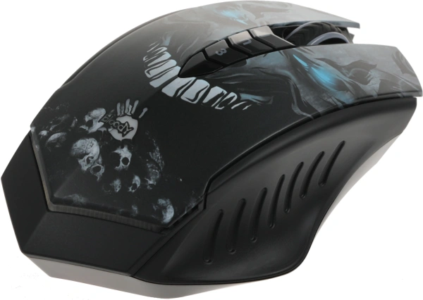 Мышь A4Tech Bloody R80 Plus Skull черный/рисунок оптическая (5000dpi) беспроводная USB (7but)
