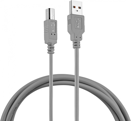Кабель Buro BHP RET USB_BM18 USB A(m) USB B(m) 1.8м серый блистер