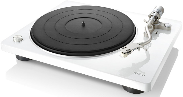 Проигрыватель винила Denon DP-400F частично автоматический белый