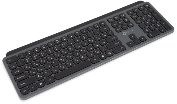 Клавиатура Оклик K859W черный/серый USB беспроводная slim Multimedia (2002136)