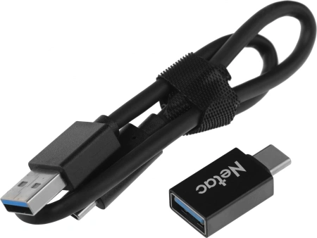 Накопитель SSD Netac USB-C 480Gb NT01Z7S-480G-32BK Z7S 2.5" черный