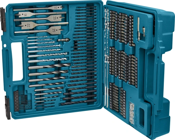 Набор бит и сверл Makita E-11689 по дер/мет/кирп (256пред.) для шуруповертов/дрелей
