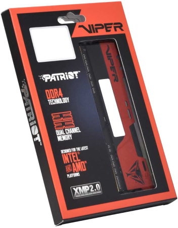 Память DDR4 2x16Gb 4000MHz Patriot PVE2432G400C0K Viper Elite II RTL Gaming PC4-32000 CL20 DIMM 288-pin 1.4В kit с радиатором Ret