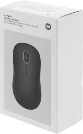 Мышь Xiaomi Wireless Mouse 3 черный оптическая 1200dpi silent беспров. BT/Radio USB для ноутбука 4but (BHR8913GL)
