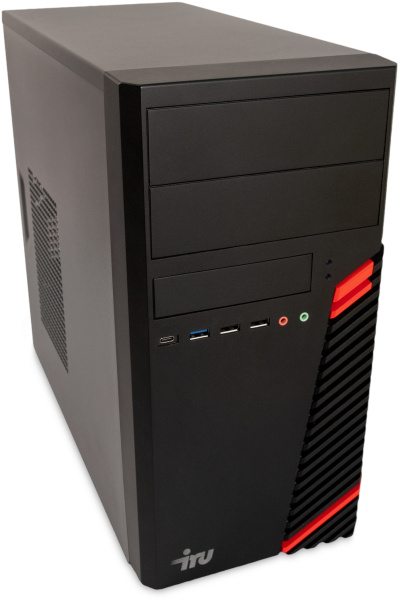 ПК IRU Home 310H6SE MT i3 12100 (3.3) 8Gb SSD512Gb UHDG 730 Free DOS GbitEth 400W черный (1994640)