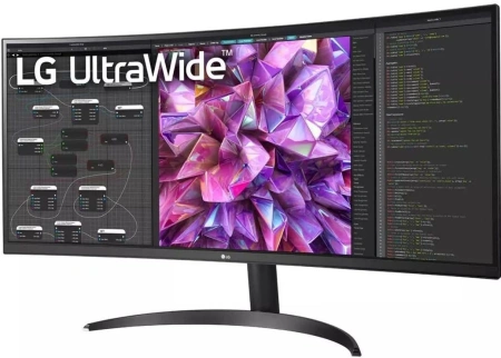 Монитор LG 34" 34WQ60C-B IPS WQ чер HDMI DP 60Hz 300cd In Cur