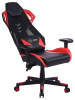 Кресло игровое Cactus CS-CHR-090BLR черный/красный эко.кожа/сетка крестов. нейлон