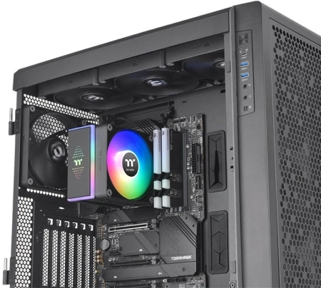 Устройство охлаждения(кулер) Thermaltake Astria 400 ARGB Soc-AM5/AM4/1200/1700/1851 черный 4-pin 26.8dB Al 230W Ret (CL-P120-CA12SW-A)