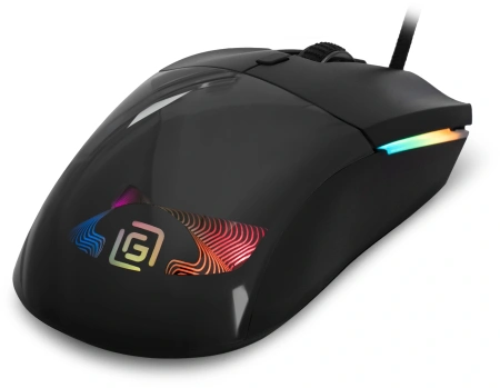 Мышь Оклик 714GM черный оптическая (3200dpi) USB (7but)