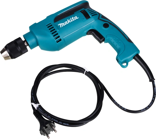 Дрель ударная Makita HP1641K 680Вт патрон:быстрозажимной реверс (кейс в комплекте)
