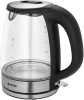 Чайник электрический Vitek VT-1180 1.7л. 2200Вт серебристый/черный корпус: стекло/пластик