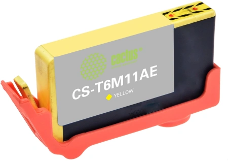 Картридж струйный Cactus CS-T6M11AE №903XL(есть ограничения по прошивке) желтый (10мл) для HP OJP 6950/6960/6970