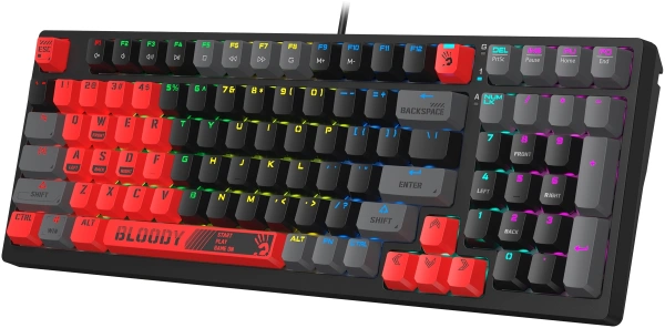 Клавиатура A4Tech Bloody S98 Sports Red BLMS Plus механическая красный/черный USB for gamer LED (S98