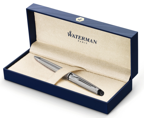 Ручка шариков. Waterman Expert 3 (CWS0952100) Stainless Steel CT M син. черн. подар.кор. сменный стержень 1стерж. кругл. 1цв.