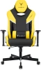 Кресло игровое Knight Thunder 5X черный/желтый эко.кожа крестов. металл