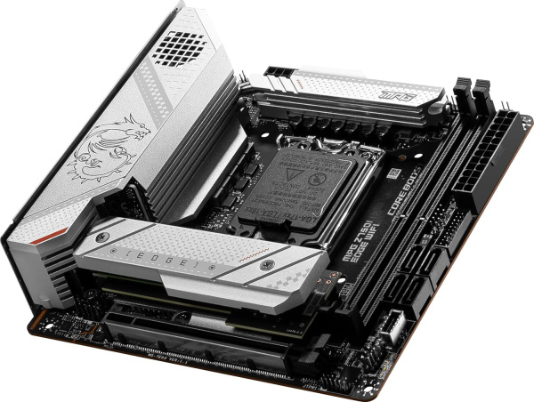Материнская плата MSI MPG Z790I EDGE WIFI Soc-1700 Intel Z790 2xDDR5 mini-ITX AC`97 8ch(7.1) 2.5Gg R